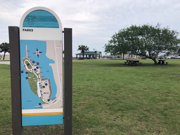 Roberts Point Park Port Aransas historic waterfront site