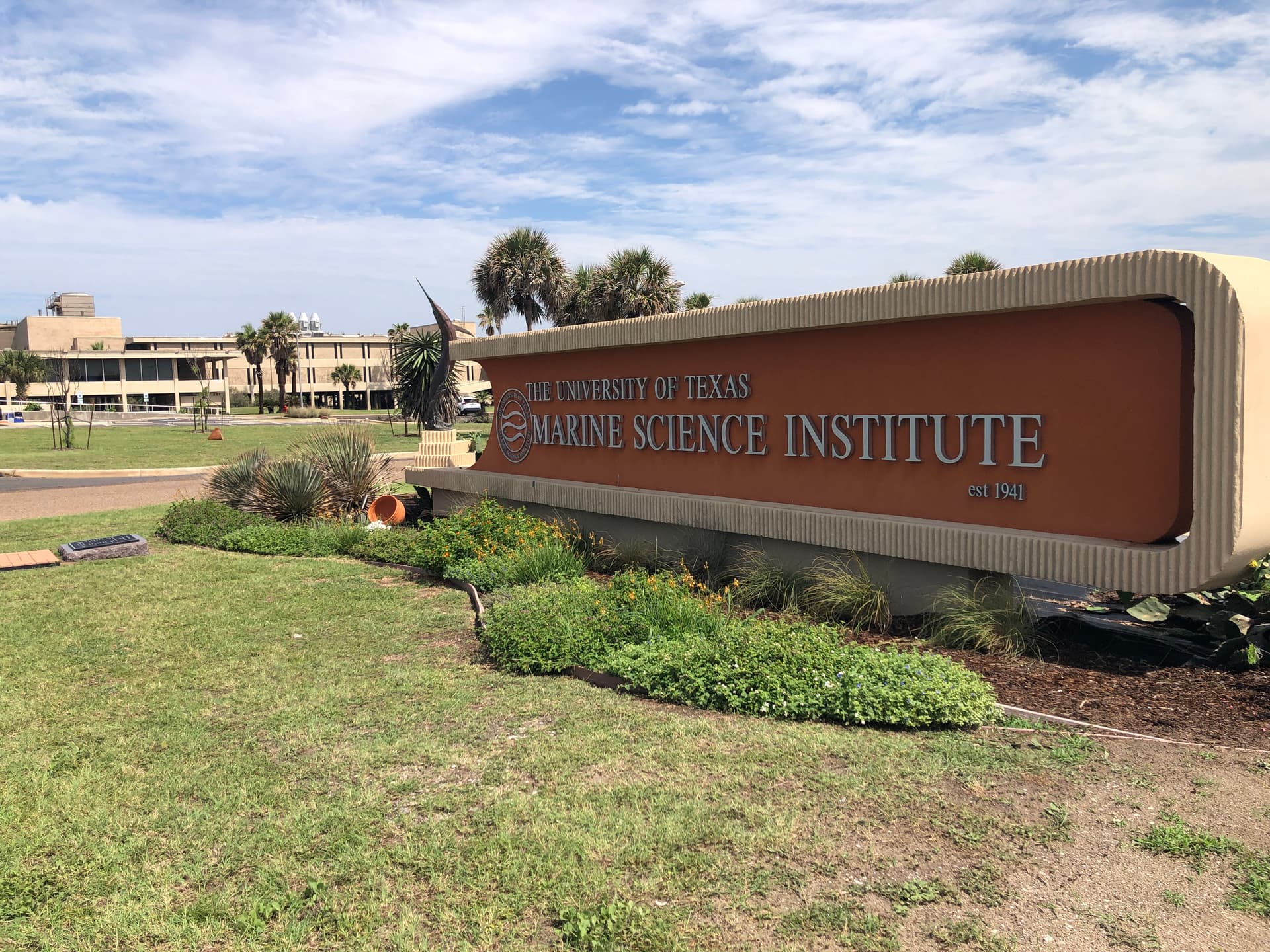 University of Texas Marine Science Institute Port Aransas with public aquarium and wetlands education center