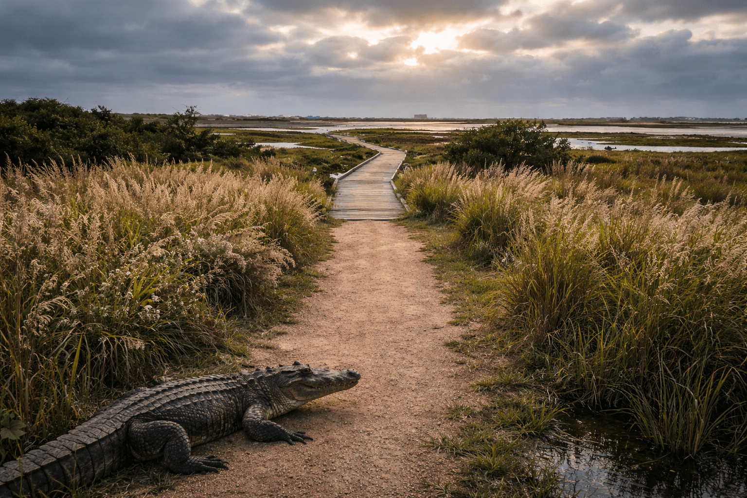 Aransas National Wildlife Refuge — 115,000 acres of salt marsh, tidal flat, and coastal prairie on the Texas Gulf Coast