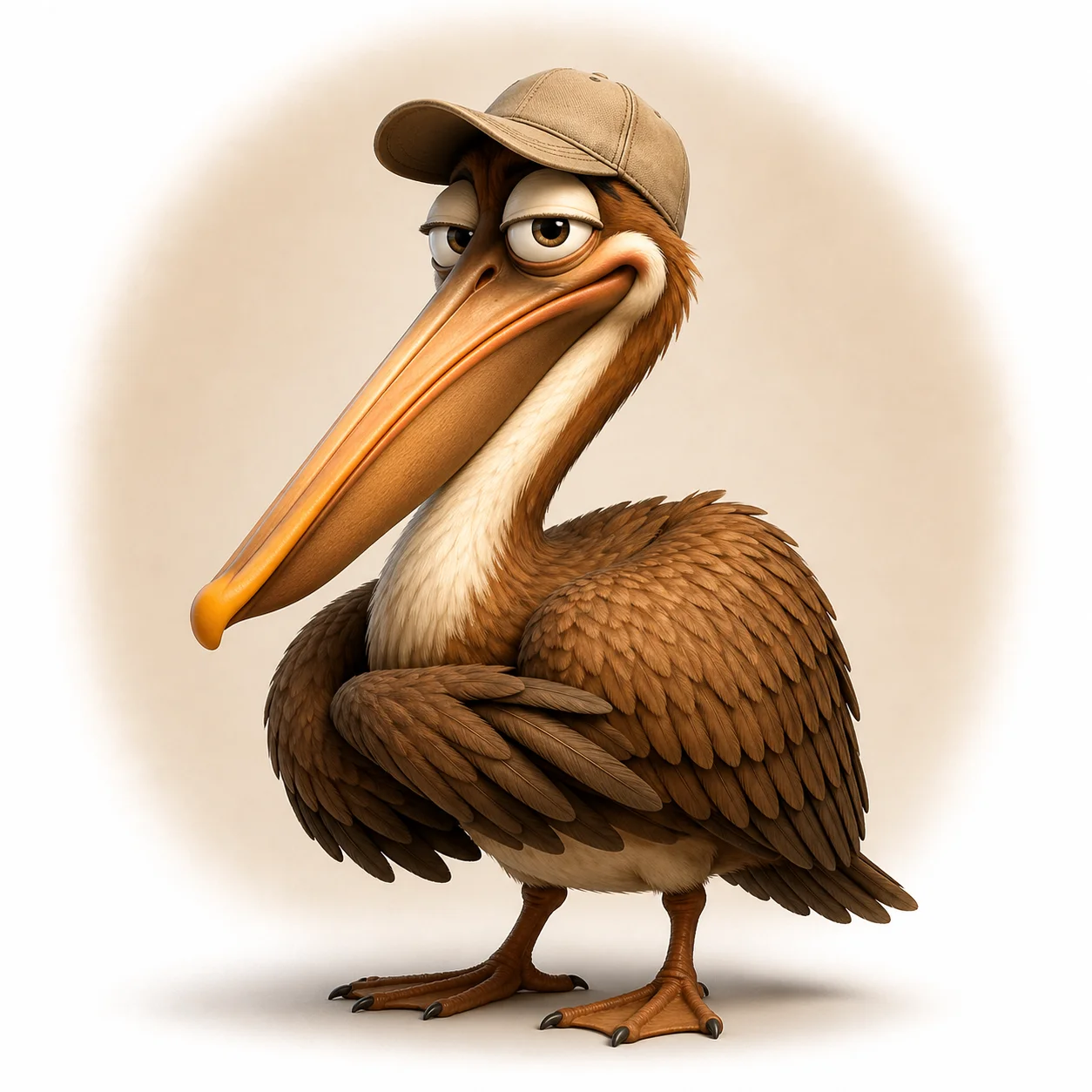 Peli Pelican — Brown Pelican character